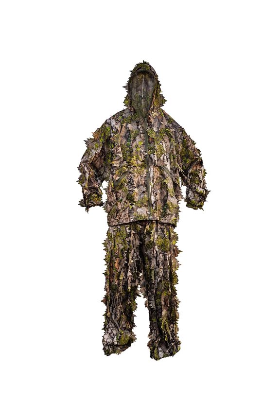 Leafy Suit Turkey Hunting Ghillie Outfit, Early Seezyn Green, 3X/4X