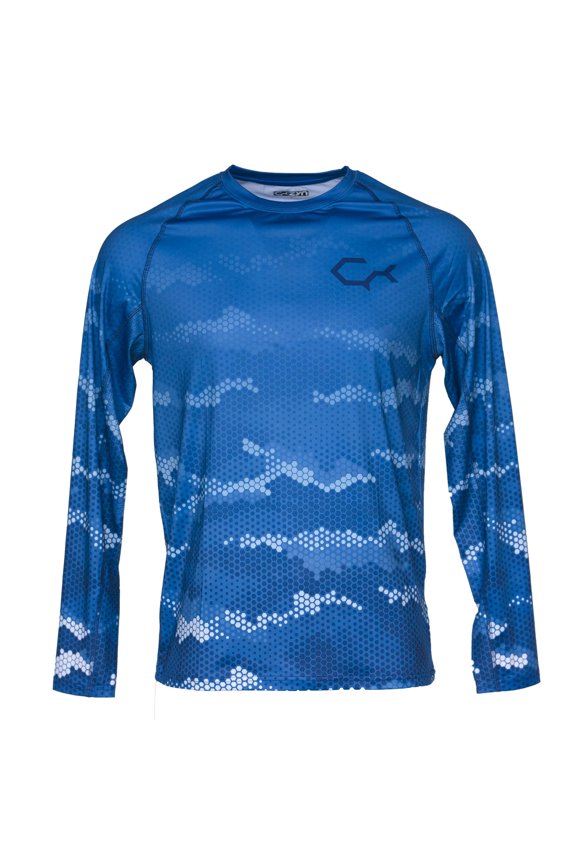 ShadeTech Athletic Fit Lightweight Long Sleeve, Deep Blue, 3X