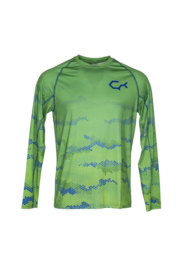 ShadeTech Athletic Fit Lightweight Long Sleeve Fishing Shirt Fishing Shirt, Mahi, 3X