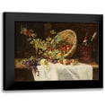 thumbnail image 1 of Trefftz, Gertrud 14x11 Black Modern Framed Museum Art Print Titled - Cherries and Gooseberries In a Basket, 1 of 5