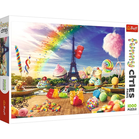 Trefl Red Funny Cities 1000 Piece Puzzle - Sweet Paris