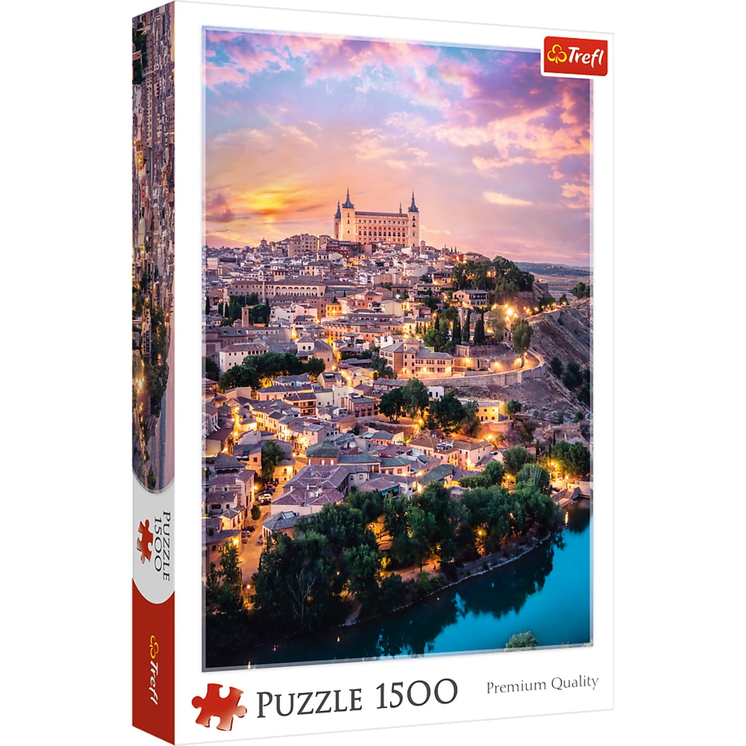 1500 Piece Jigsaw Puzzles, Toledo Spain at Sunset, European City Puzzle, Romantic City Puzzle, Adult Puzzles, Trefl 26146