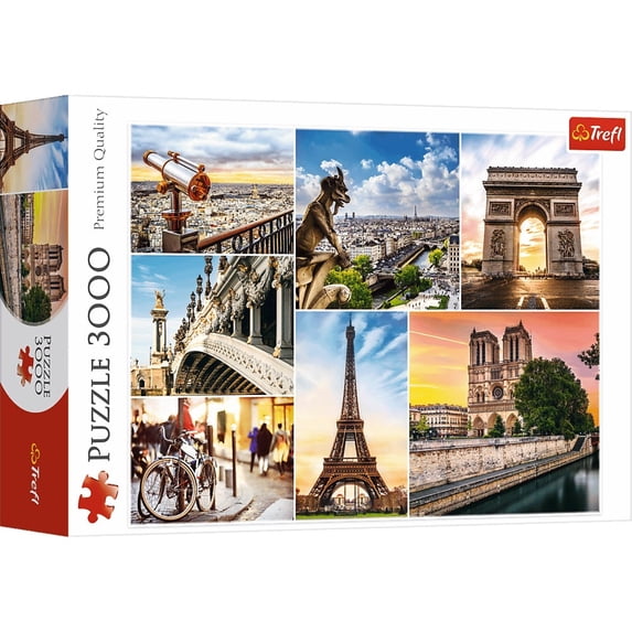 Trefl 3000 Piece Magic of Paris Collage Jigsaw Puzzle