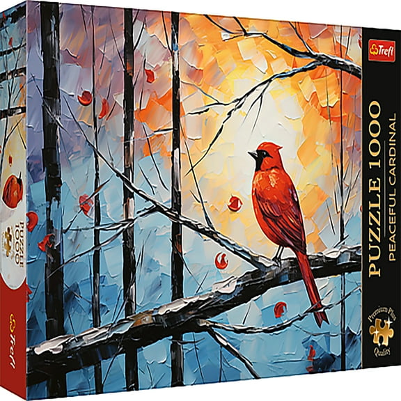 Trefl Premium Plus Peaceful Cardinal 1000 Piece Puzzle