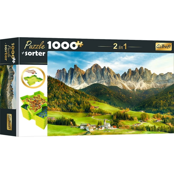 Trefl Red 1000 Piece Puzzle Sorter - Beautiful Dolomite Landscape