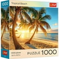 thumbnail image 1 of Trefl Red 1000 Piece Puzzle - Sunset Tropical Beach, 1 of 6