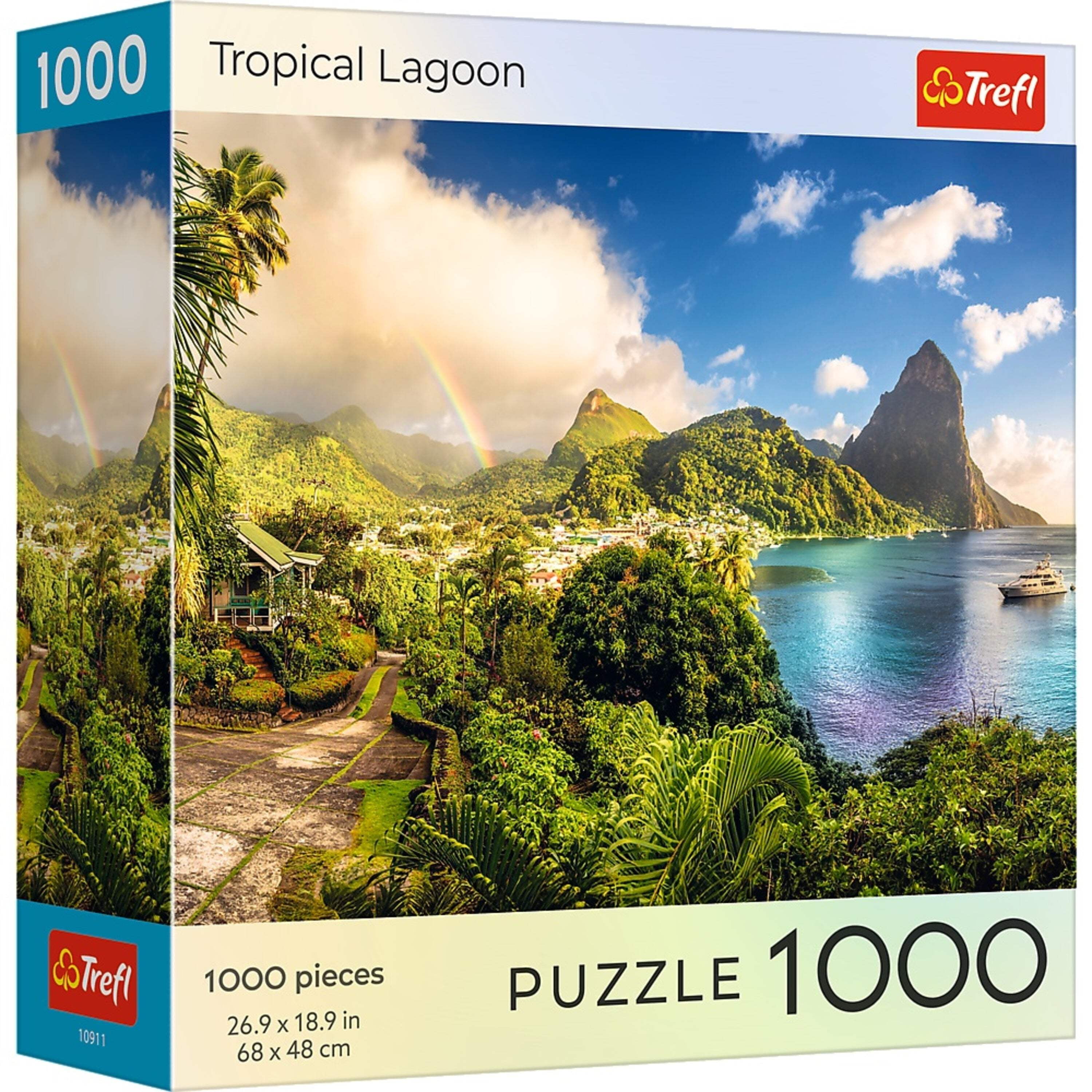 Trefl Red 1000 Piece Puzzle - Sunsets - Tropical Lagoon - Walmart.com