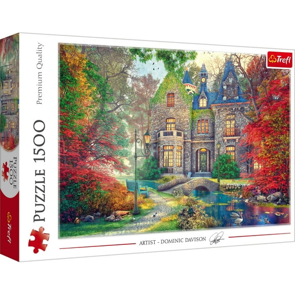 Trefl Red 1500 Piece Puzzle - Autumn Mansion