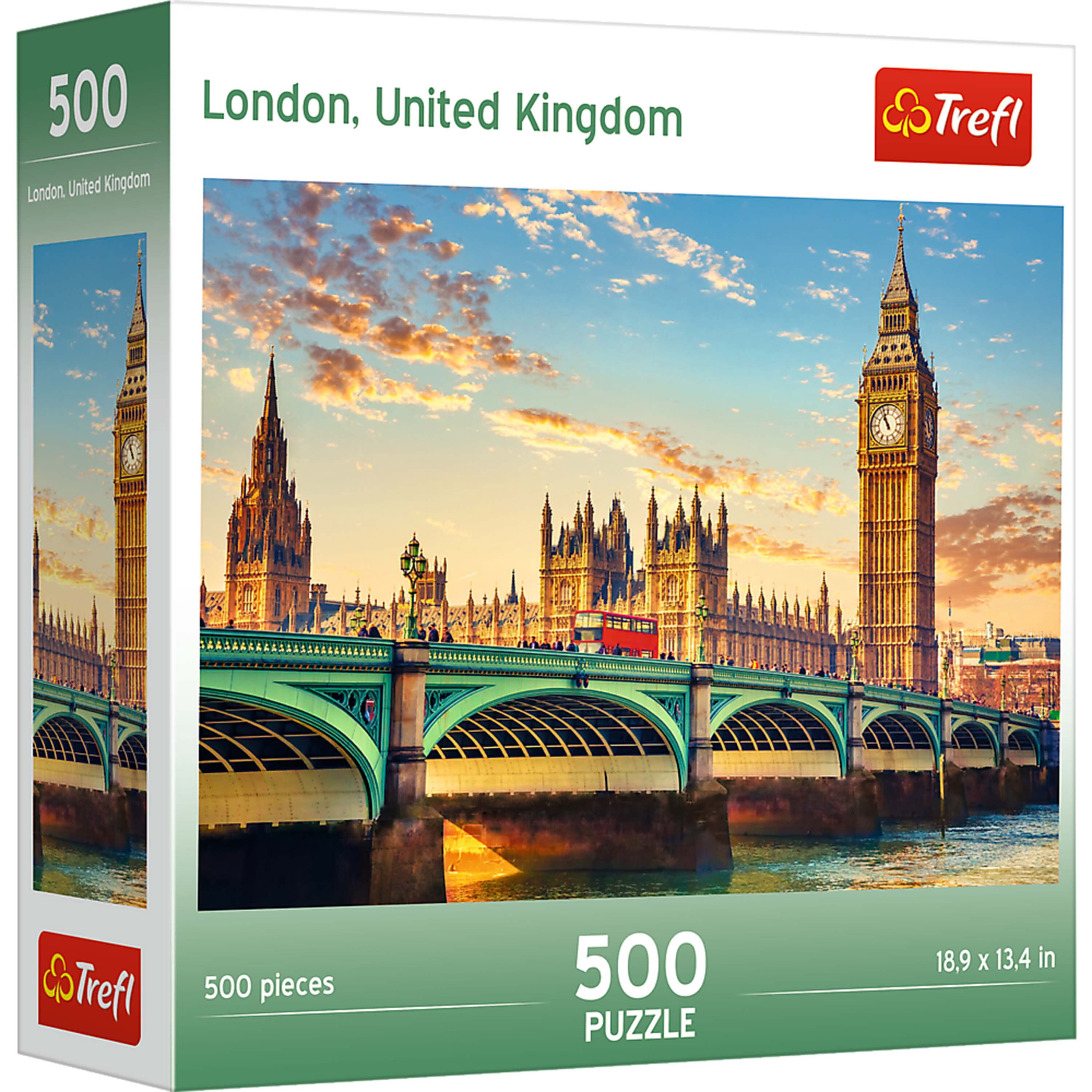 Trefl Red 500 Piece Jigsaw Puzzle - London United Kingdom - Walmart.com