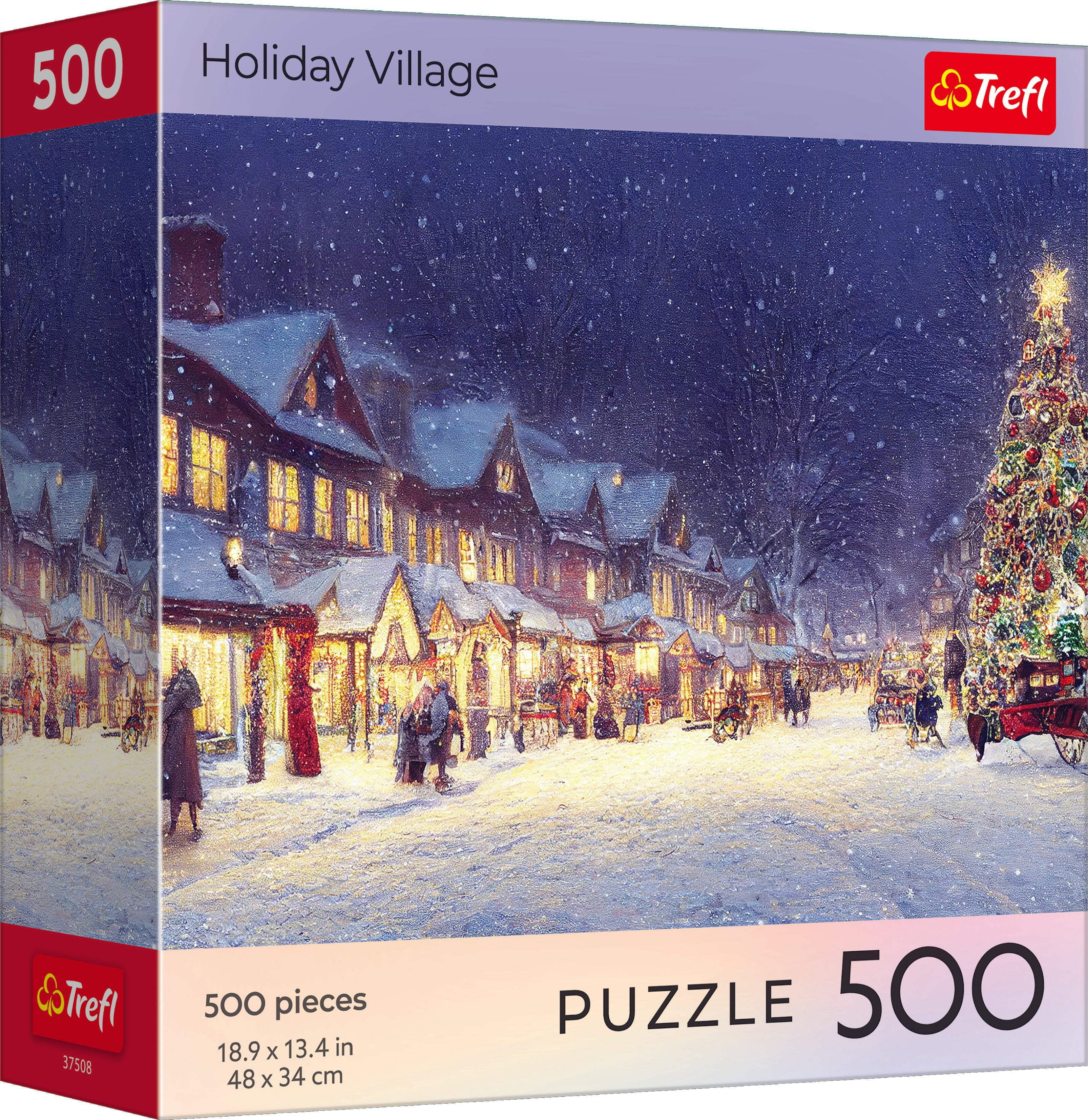 Trefl Red 500 Piece Puzzle - Holiday Village - Walmart.com