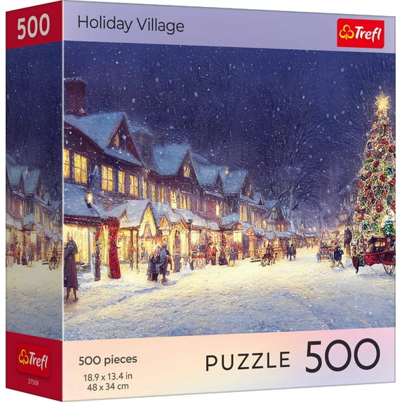 Trefl Red 500 Piece Puzzle - Holiday Village