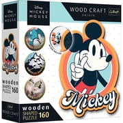 Trefl Wood Craft 160 Piece Wooden Puzzle - Disneys Mickey Mouse