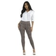 thumbnail image 1 of Tregging Skinny Pants With Zipper Pockets - Khaki, Black, Camel Plaid, 1 of 9