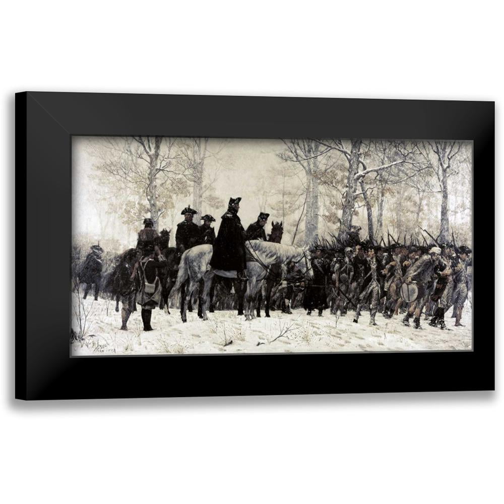 Eliteart Ölgemälde-Reproduktion – George Washington Und Seine Veteranen, 91,4x55,9 Cm