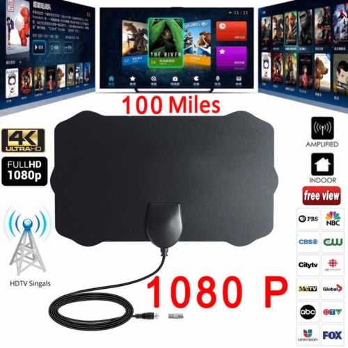 Tregren 100 Mile Range Antenna TV Digital HD Skywire Antena Digital