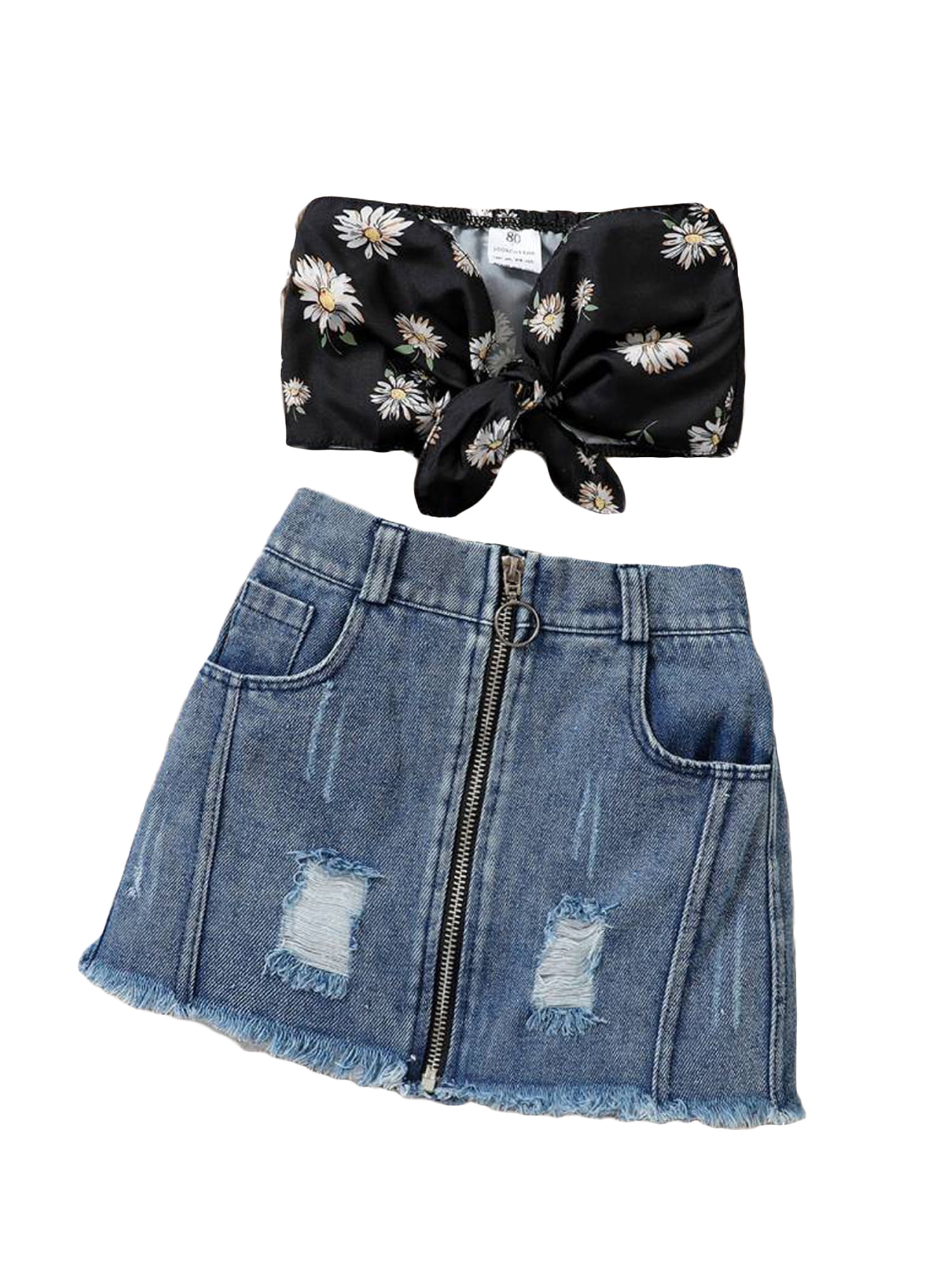 MINI SKIRT WITH BABY LOCKED EDGES 4-10 DUTCH IS LIFE main image 1