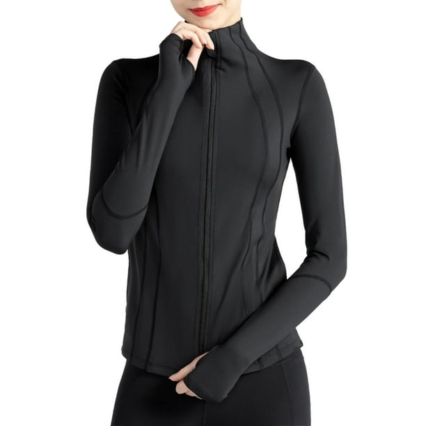 Tregren Women's Sports Jacket Athletic Full Zip Lightweight Workout