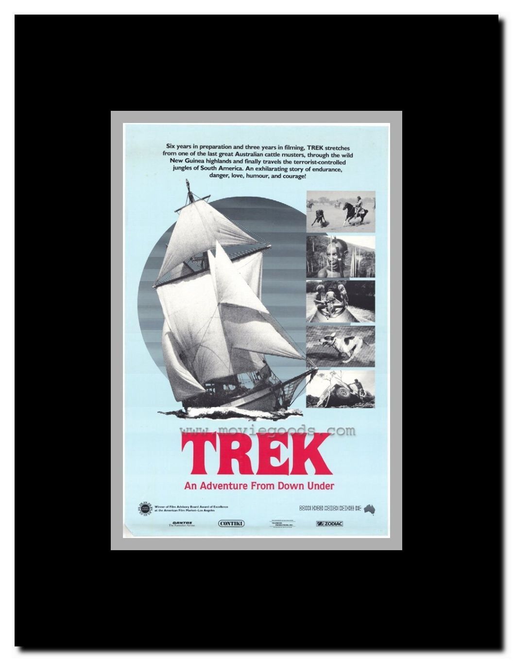 Trek: An Adventure from Down Under Framed Movie Poster