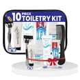 thumbnail image 1 of TrekTote 10-Piece Unisex Premium Travel Toiletry Kit - Ready to Go - Includes Toiletries. TSA-Approved Travel Hygiene Kit., 1 of 6