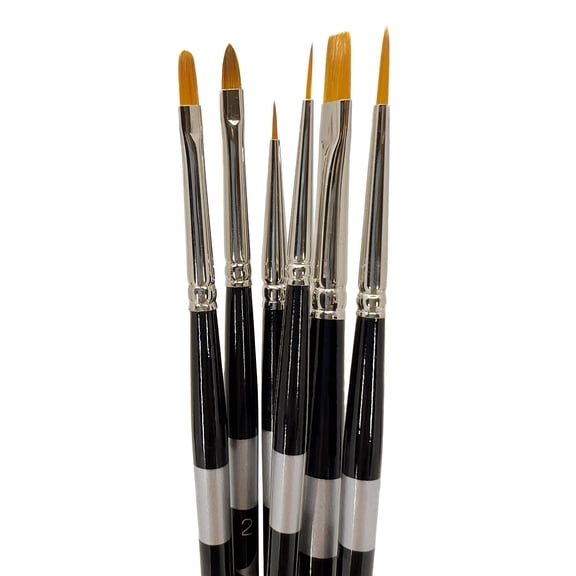 Trekell Golden Taklon Short Handle Top Sellers Brush Set