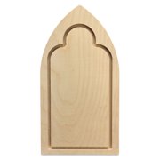 Trekell Gothic Wood Floater Panel - Arch, 6-1/2" x 12", 1/2" Profile