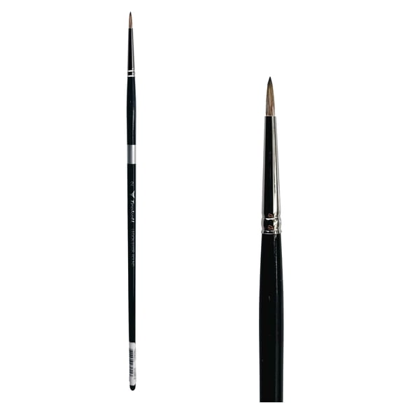Trekell Legion Synthetic Mongoose Long Handle Artist Brush - Size #2 Round