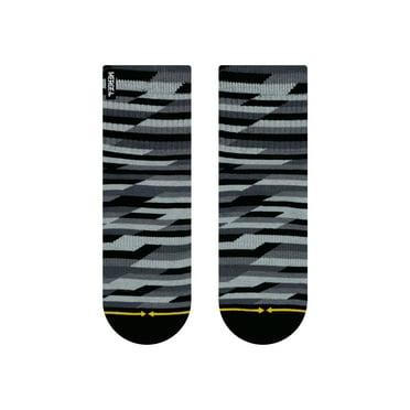 Trekker Quarter Crew Socks Black