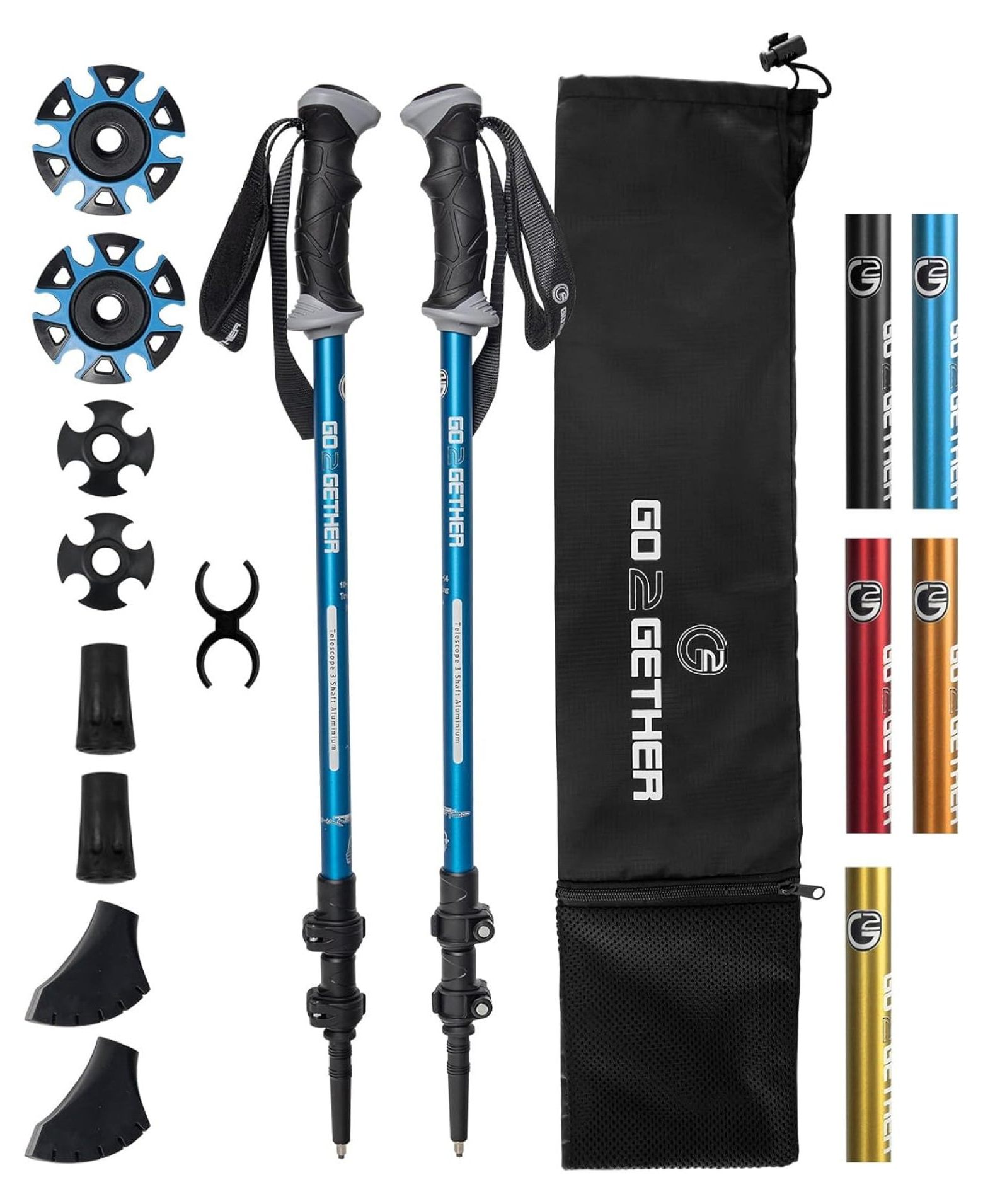 Trekking Hiking Poles Aluminum Hiking Walking Sticks with Quick