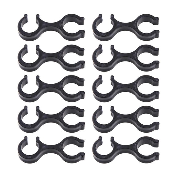 Trekking Pole Clips - 10 Pcs Plastic Walking Stick Accessories, Lightweight Hiking Gear