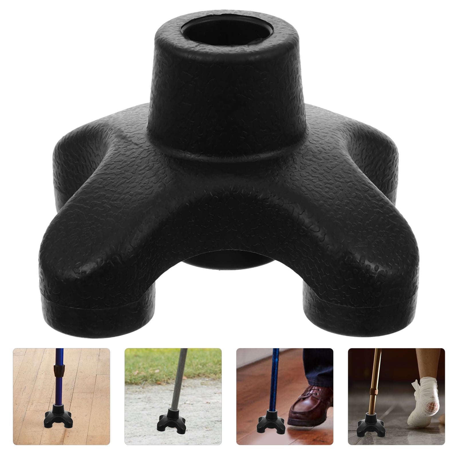 Trekking Pole Rubber Tip Anti-skid Cane Foot Cover Walking Stick Foot Pad Crutch Supply