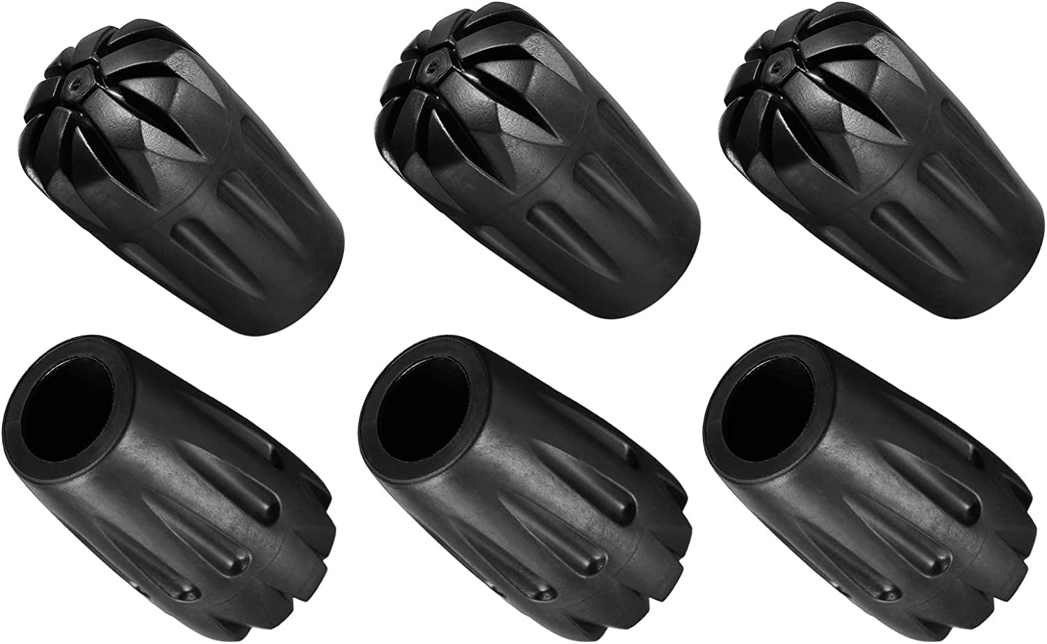 Trekking Pole Tips, 6Pcs Climbing Ski Cane Tip Protectors Replacement
