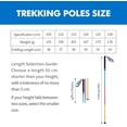 thumbnail image 1 of Trekking Poles 2-Pack 130CM Anti-Shock Ultra-Light Collapsible Walking Hiking Sticks for Trail Running Backpacking Camping, 1 of 7