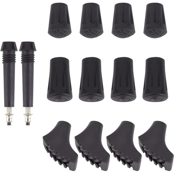 Trekking Poles Accessories Black 14pcs