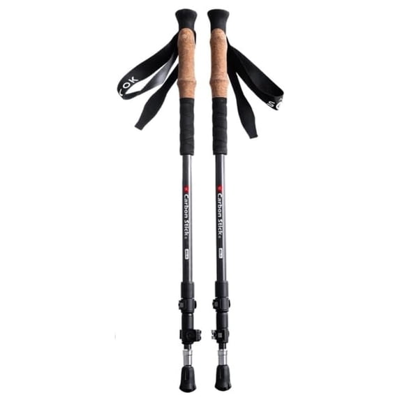 Trekking Poles Carbon Fiber - MX-4 X Carbon Tech - Lightweight Adjustable Hiking Sticks for Men Women - Backpacking Walking Nordic