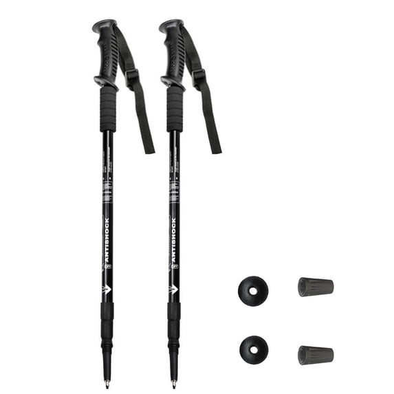 BN-LINK 2 Pcs Trekking Poles, Lightweight Aluminum Hiking Poles with Anti-Shock & Quick Lock System, Adjustable Telescopic Hiking Sticks for Women, Men, Hiking, Camping, Walking