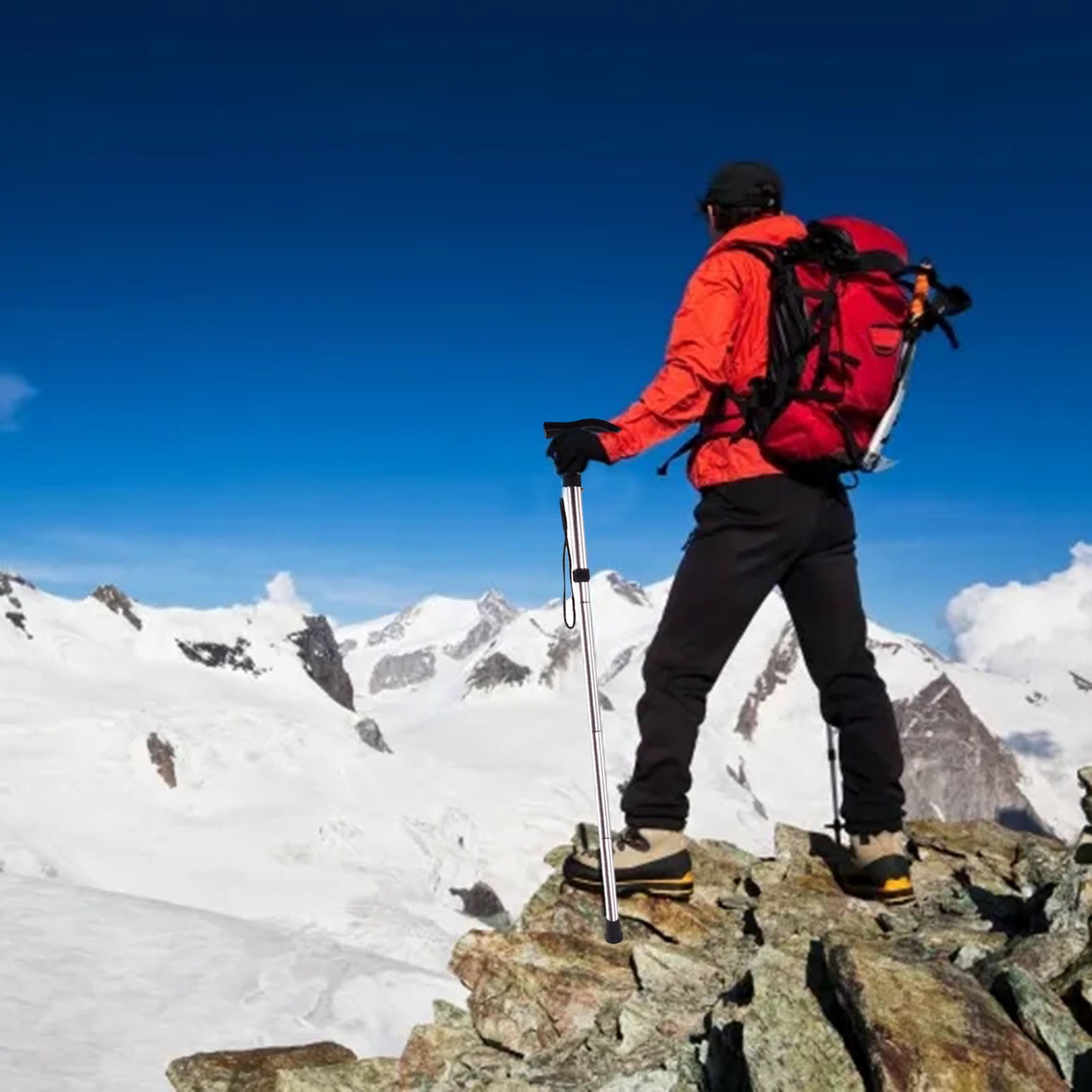 Trekking Poles Pack Adjustable Hiking Or Walking Sticks Strong