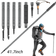 Trekking Poles Set,DFITO Alumimum Alloy Lightweight Collapsible Hiking Poles Sticks Alpenstock