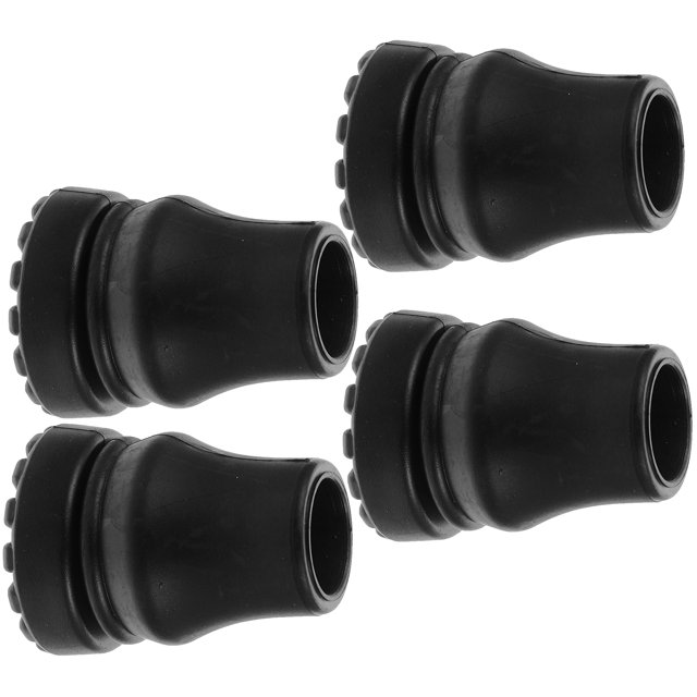 Trekking Tip Replacement Walking Stick Pole 4 Pcs Crutch Pads Poles