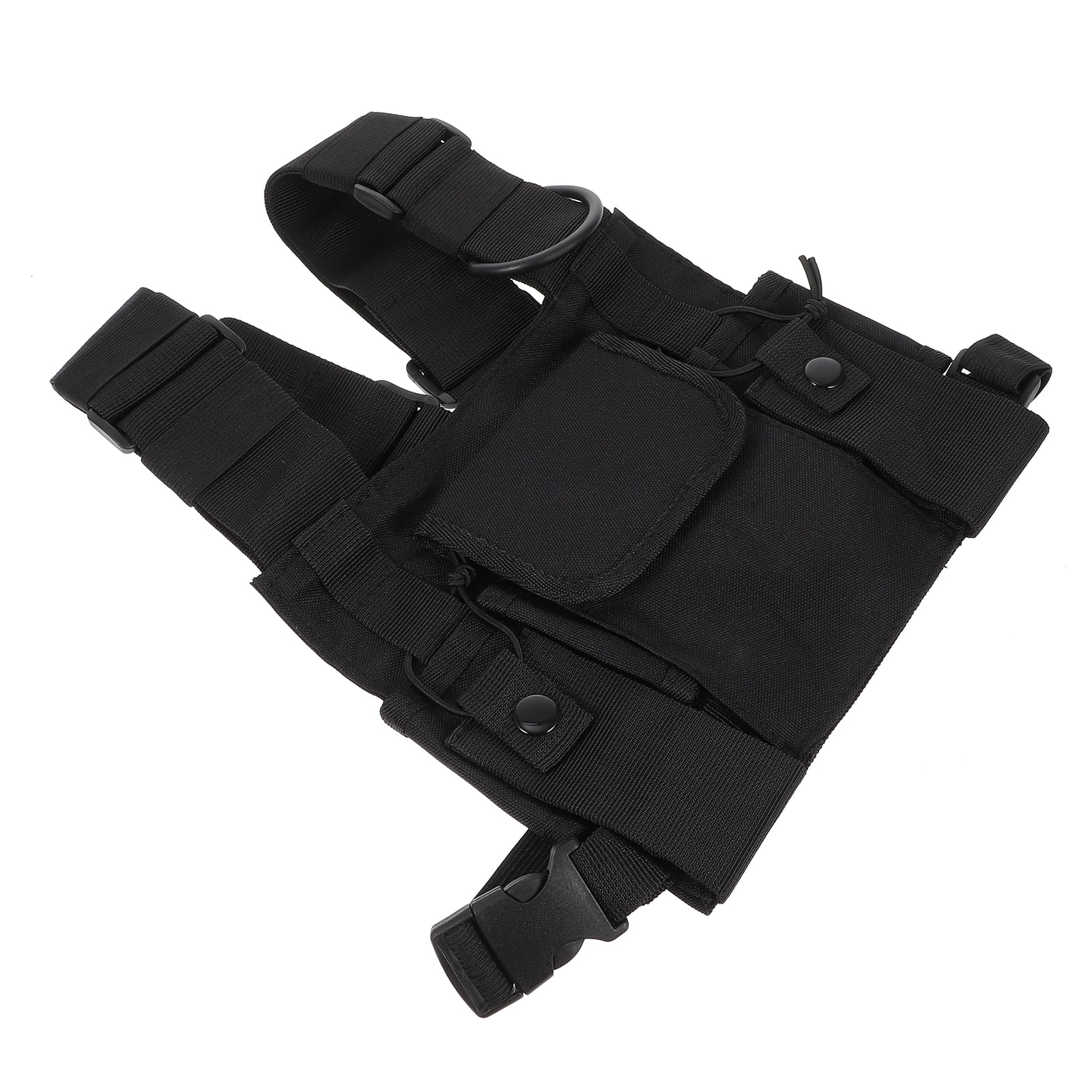 Trekking Vest Bag Radio Holder Rig Mens Waistcoat Daypack Backpack Men's and Women for Two Way Oxford Cloth