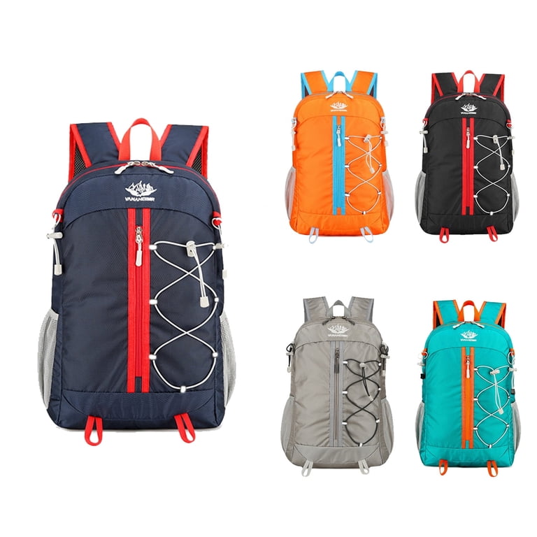 Trekking backpack, 35L ultralight foldable backpack, women's and men's  backpack, waterproof with reflective strips and bottle holder for outdoor  camping, travel, sports, climbing, cyclin (Dark blue) - Walmart.com