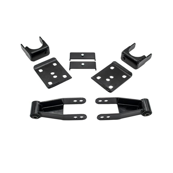 Trekline: 7" - 8" Rear Drop ( Axle Flip Kit + Drop Shackles) FOR 1992 - 1999 Chevy Suburban C1500 / K1500 2WD / 4WD