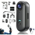 thumbnail image 1 of Treklon POV Camera, Treklon Body Camera, HD 1080p/4k Pocket Action Cam,with Ip68 Waterproof Wearable Action Cameras, 170° Wide Angle, for Travel, Pet Walking & Outdoor Sports (1080P Black-B,256G), 1 of 8
