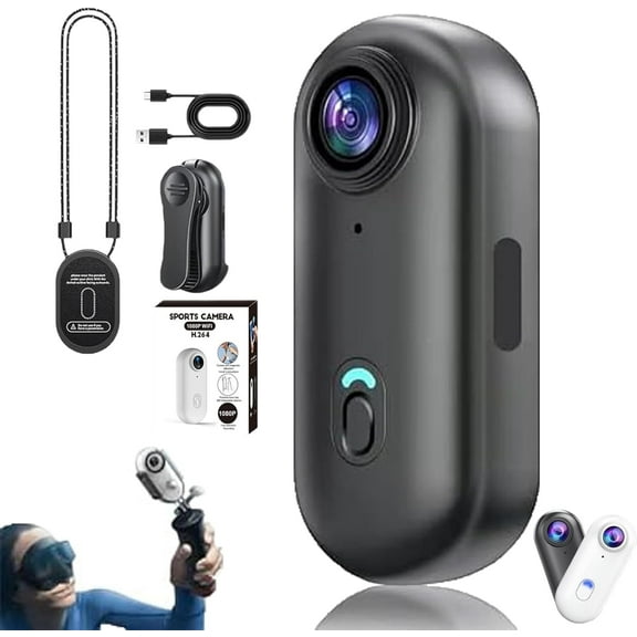 Treklon POV Camera, Treklon Body Camera, HD 1080p/4k Pocket Action Cam,with Ip68 Waterproof Wearable Action Cameras, 170° Wide Angle, for Travel, Pet Walking & Outdoor Sports
