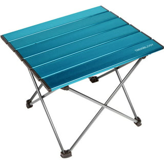VILLEY Portable Camping Side Table, Ultralight Aluminum Folding