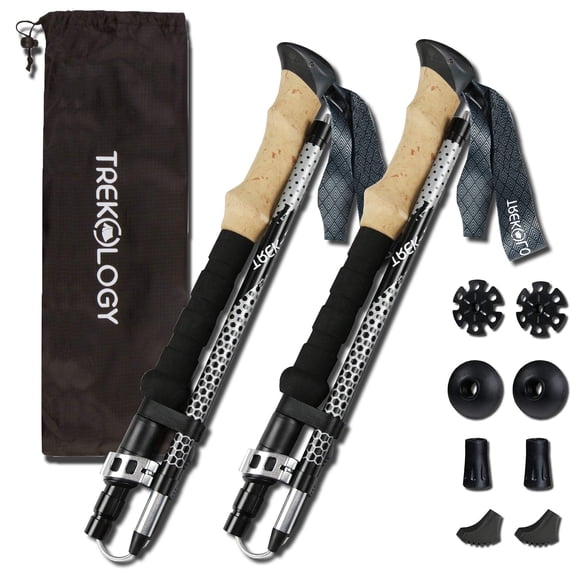 Trekology TREK-Z 2.0 Foldable Trekking Poles with EVA-Foam Handle (2pc/Set)
