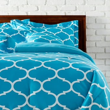 Trellis 3-Piece Duvet Cover & Sham Covers Set Light Blue - Queen - 3 Piece