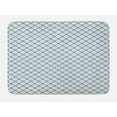 thumbnail image 1 of Trellis Bath Mat, Lattice Like Pattern Chain Nostalgic Monochrome Old Fashioned Tile Design, Non-Slip Plush Mat Bathroom Kitchen Laundry Room Decor, 29.5 X 17.5 Inches, Pale Blue White, Ambesonne, 1 of 2