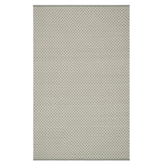 Trellis Blue Handwoven Indoor/Outdoor Rug, 4' x 6'