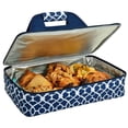 thumbnail image 1 of Trellis Blue Insulated Casserole Carrier (530-TB) - Trellis Blue, 1 of 1