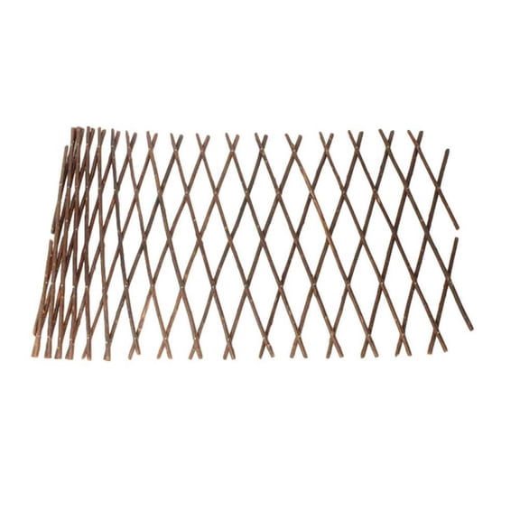 Trellis for Climbing Plants, Natural Willow Lattice Panel with Folded Size 20x40cm, Expandable Lattice Panel for Outside, Wooden Trellis for Grape Vines, Vintage Decorative Garden